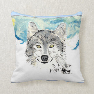 Coussin Le carreau de loup d'hiver