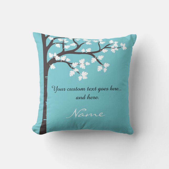 Coussin Le carreau donnant d'arbre - COUTUME (Recto)