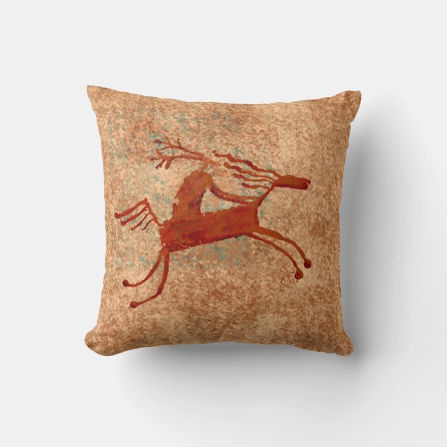 Coussin Le cavalier de cheval (Recto)