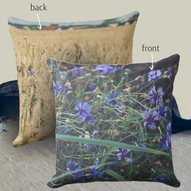 Coussin Le champ de Cornflower (Créateur téléchargé)