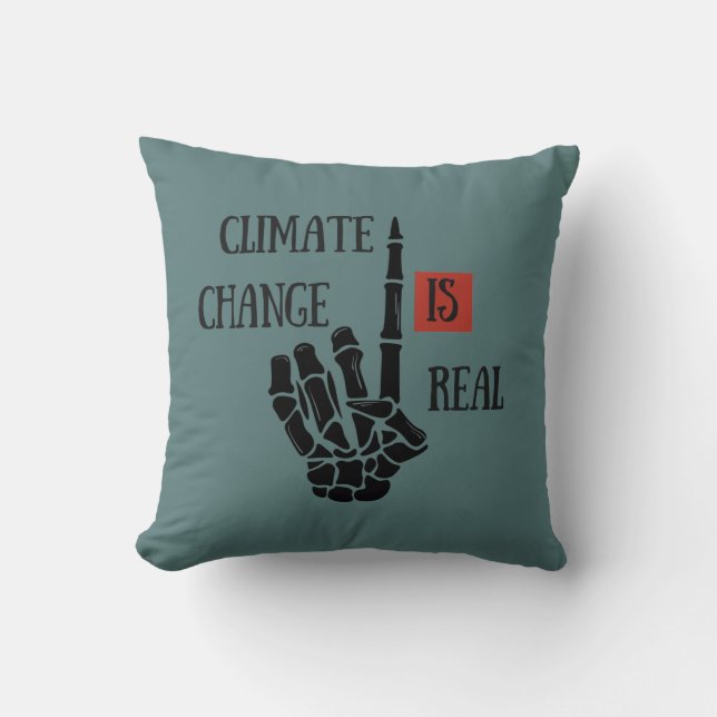 Coussin Le changement climatique est une réelle conscience (Recto)