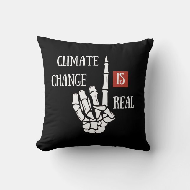 Coussin Le changement climatique est une réelle conscience (Recto)