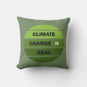 Coussin Le changement climatique est une réelle prise de c