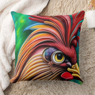 Coussin Le charme intemporel du coq