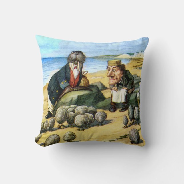 Coussin Le charpentier et le morse au pays des merveilles (Recto)