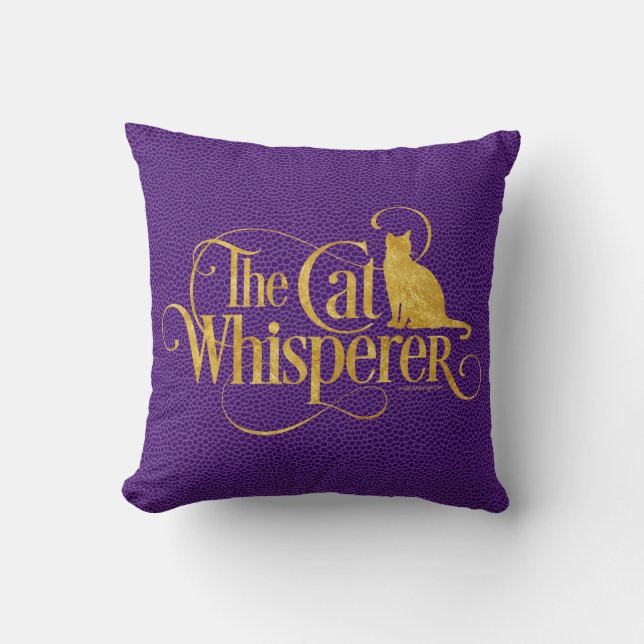 Coussin Le Chasseur de Chats (Recto)