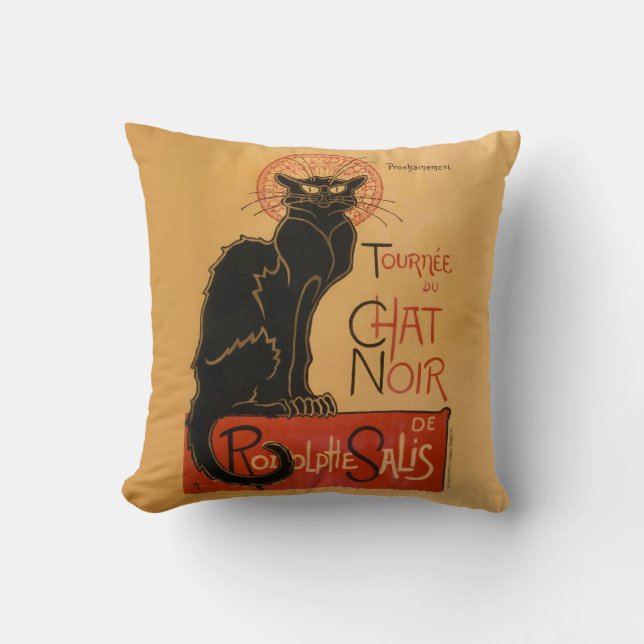 Coussin Le Chat Noir (Recto)