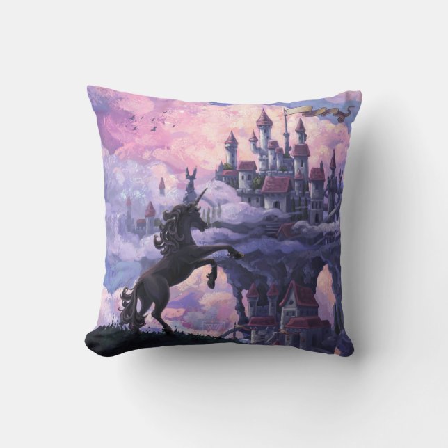 Coussin Le château de Unicorn (Recto)