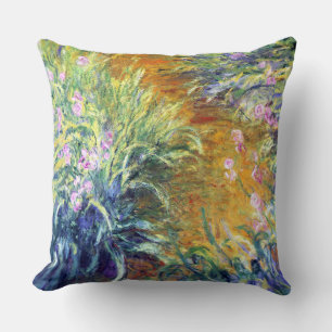 Coussin Le chemin à travers les beaux-arts Iris Claude Mon