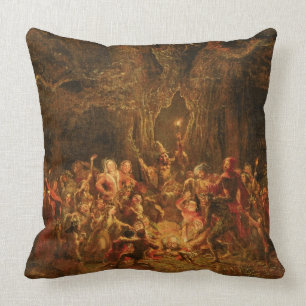 Coussin Le chêne de Herne "des joyeuses épouses de