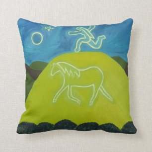 Coussin Le cheval blanc à Somerset 2011