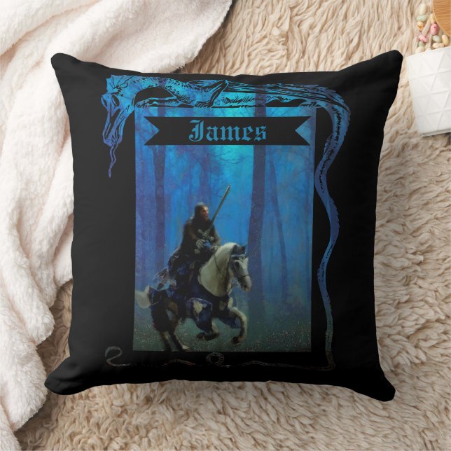 Coussin Le Chevalier Solitaire : Un Voyage à Travers la Br (Couverture)