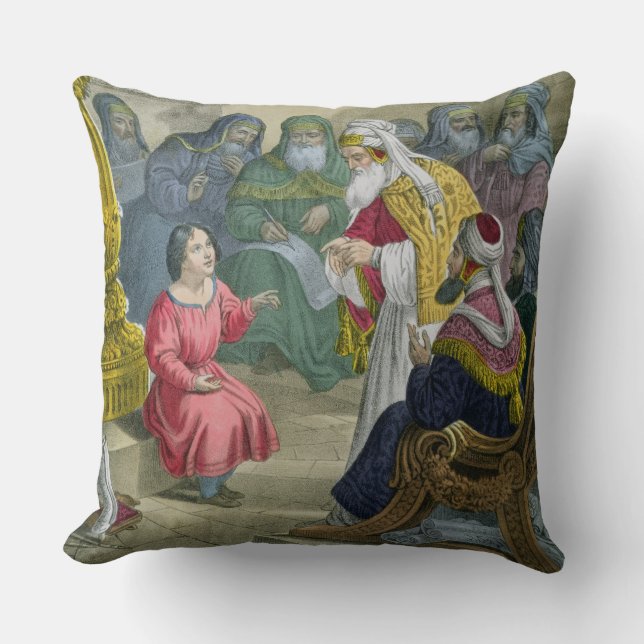 Coussin Le Christ avec les médecins dans le temple, d'un (Recto)