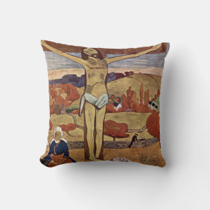 Coussin Le Christ jaune par Paul Gauguin, Vintage Fine Art