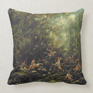 Coussin Le Christ s'est occupé par les anges, c.1725-30