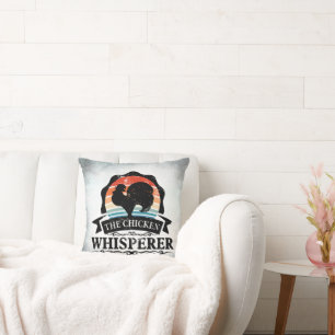 Coussin Le Chuchoteur de Poulets Drôle