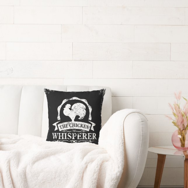 Coussin Le Chuchoteur de Poulets Drôle (Canapé)