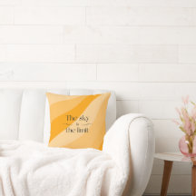 Le ciel est la limite orange abstrait dégradé