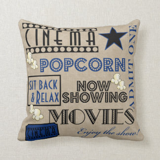 Coussin Le cinéma de salle de cinéma admettent un billet