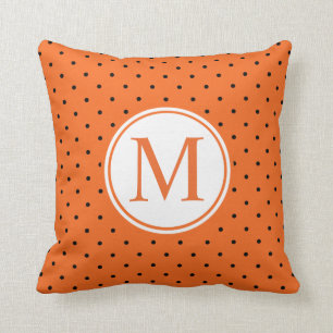 Coussin Le citrouille a inspiré le carreau du monogramme