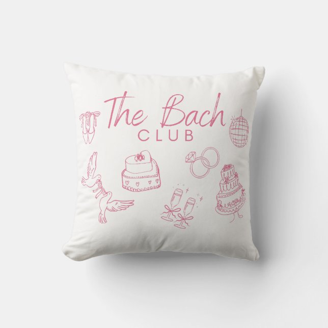 Coussin Le Club Bach - Conception d'enterrement de vie de  (Recto)