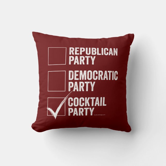 Coussin Le Cocktail Party (Recto)