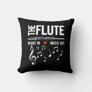 Coussin Le Coeur De Flûte Dans La Musique