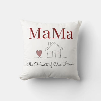 Coussin Le cœur de notre maison