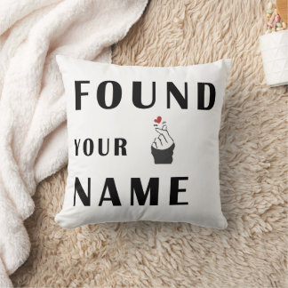 Coussin Le coeur du doigt