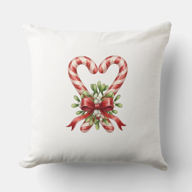 Coussin Le cœur en canne à sucre (Recto)