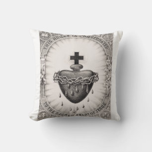 Coussin Le Coeur le plus sacré de Jésus-Christ
