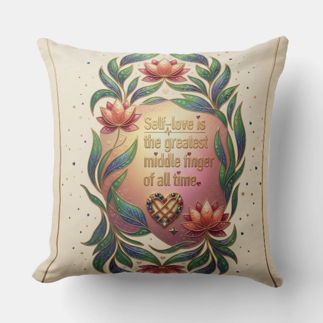 Coussin Le Cœur Souverain (Recto)