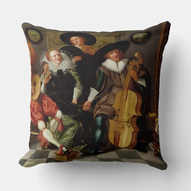 Coussin Le concert (huile sur le panneau) (Recto)