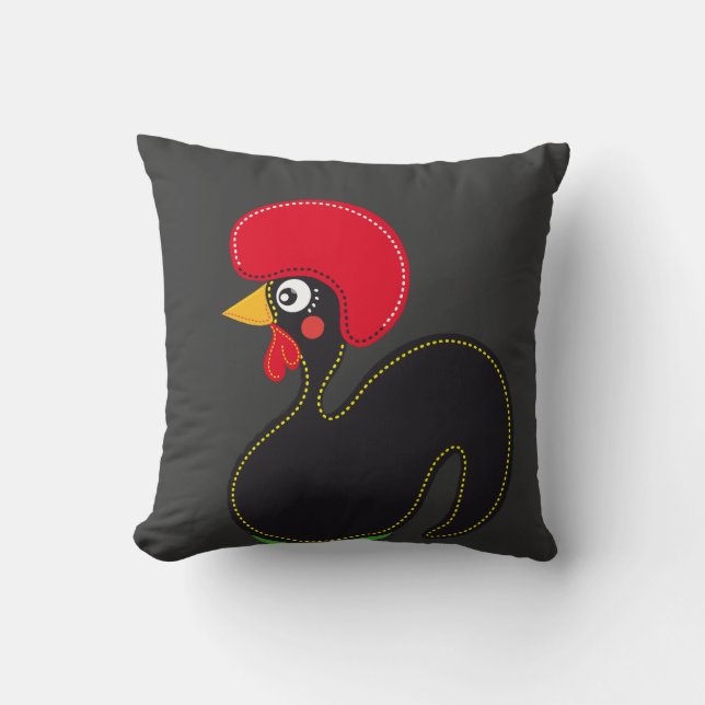 Coussin le coq du Portugal (Recto)