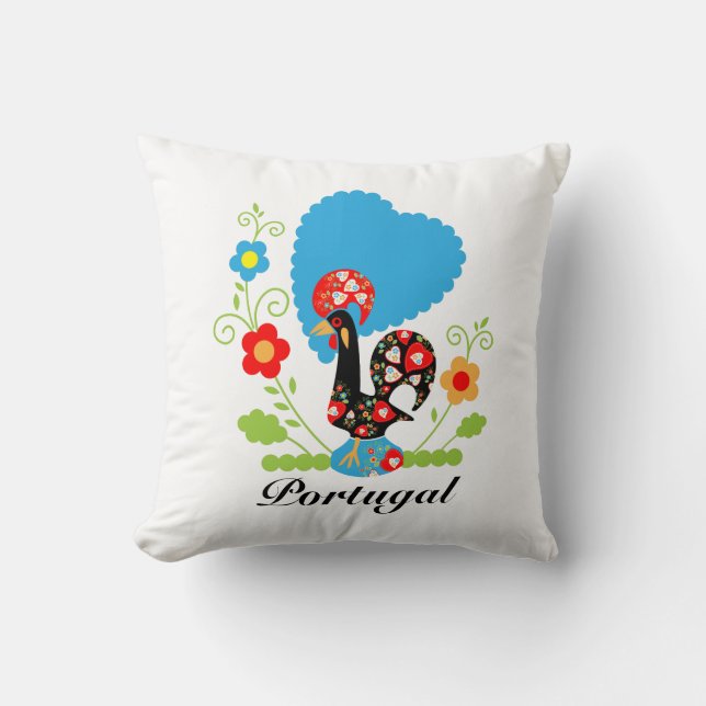 Coussin Le coq portugais (Recto)