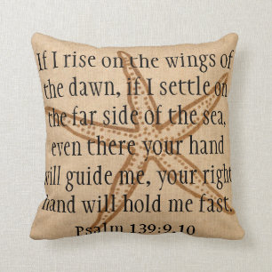 Coussin Le côté lointain des étoiles de mer de vers de