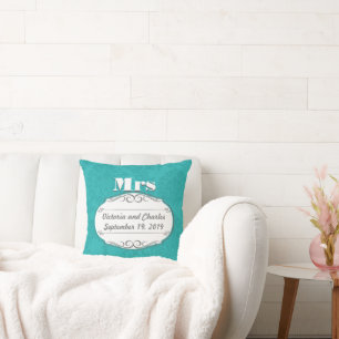 Coussin Le coton est le 2ème anniversaire du Mariage Turqu