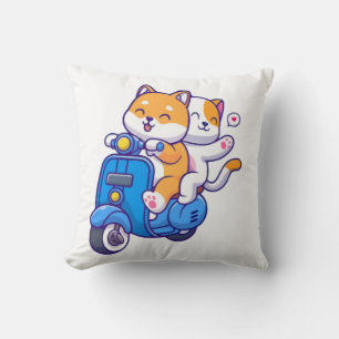 Coussin Le Couple de Shiba Mignon
