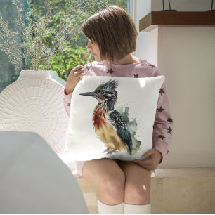 Coussin Le coureur peint, coureur d'aquarelle