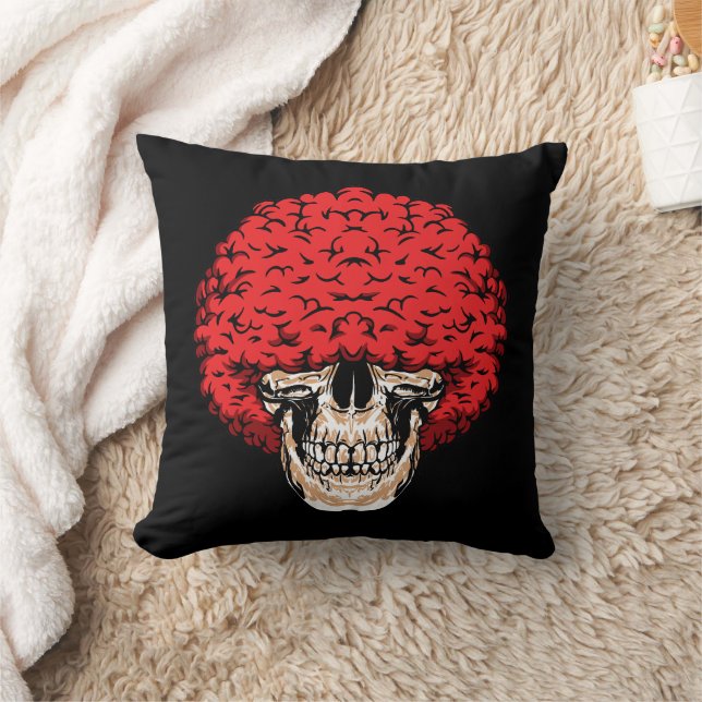 Coussin Le crâne d'Afro-Man : Abondante chevelure rousse b (Couverture)