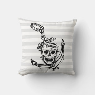 Coussin Le crâne et l'Ancre des Goonies