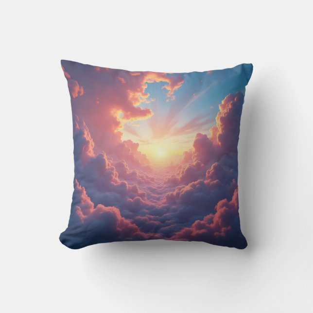 Coussin Le Crépuscule Se Fraye Un Chemin – Paysage De Crép (Recto)