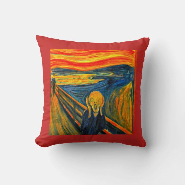 Coussin Le cri de Munch, Fine Art  (Recto)