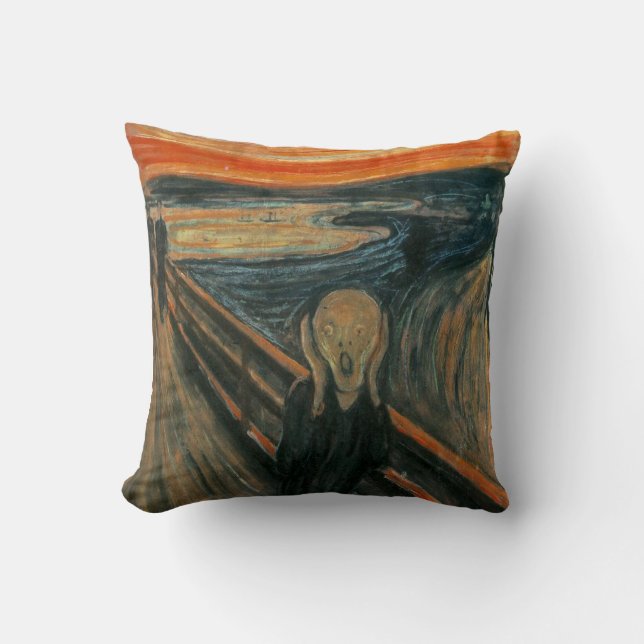 Coussin Le cri d'Edvard Munch (Recto)