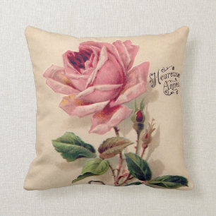 Coussin Le cru rose s'est levé
