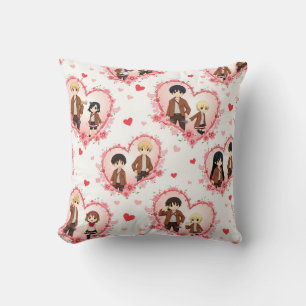 COUSSIN LE CUSHION ANIME DE LA JOURNÉE DE VALENTINE
