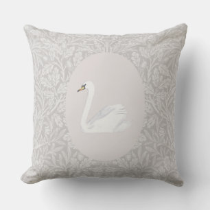 Coussin Le cygne, nurserie vintage