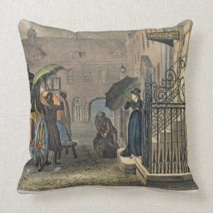 Coussin Le départ, plat 'des croquis poétiques de Sc