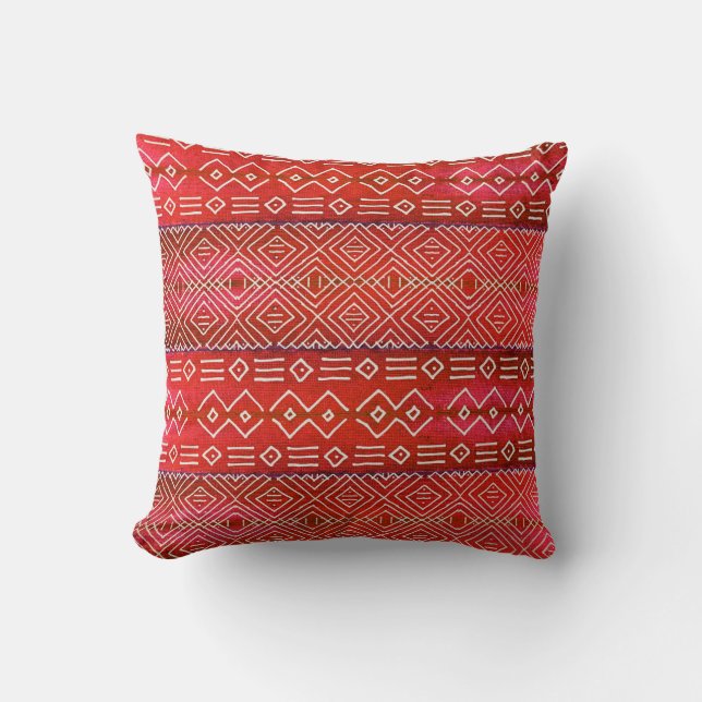 Coussin Le désert de Bohemian BoHO, Motif Navajo rayé (Recto)