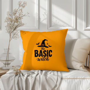 Coussin Le design de base de sorcière Halloween correspond